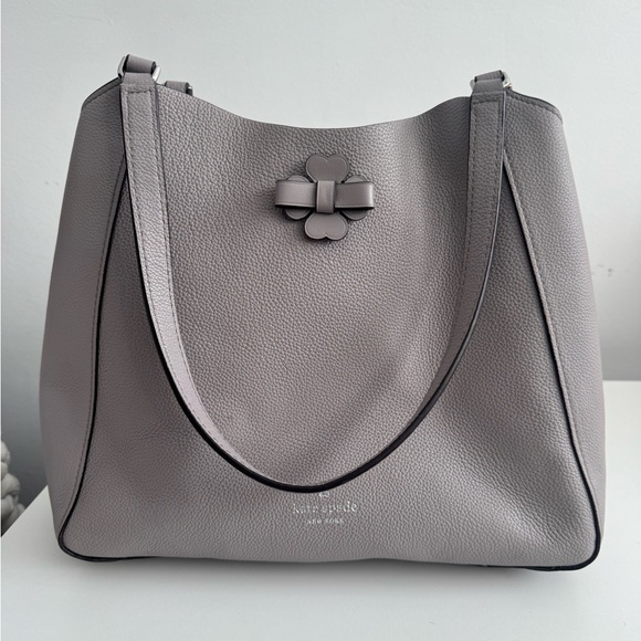 kate spade Handbags - Kate Spade Taupe Leather Shoulder Bag